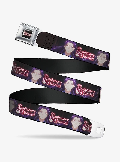 The Apothecary Diaries Jinshi Pose and Title Black Seatbelt Buckle Belt