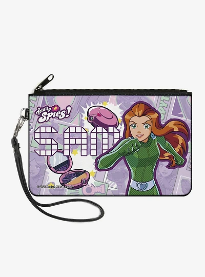 Totally Spies! Sam Action Pose and Icons Zip Clutch Wallet