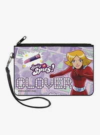 Totally Spies! Clover Action Pose and Icons Zip Clutch Wallet