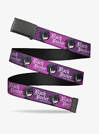 Black Butler Chibi Violet Gregory Pose and Title Clamp Buckle Belt