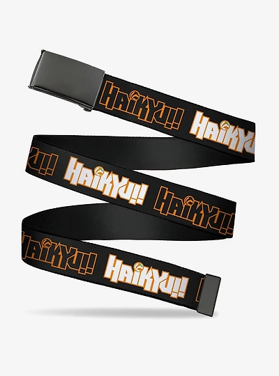 Haikyu!! Titles Black Clamp Buckle Belt