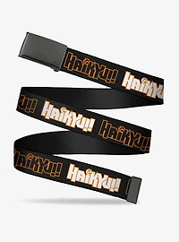 Haikyu!! Titles Black Clamp Buckle Belt