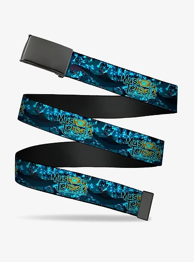 Mushoku Tensei Jobless Reincarnation Manatite Hydra Magic Crystal Scene Blues Clamp Buckle Belt