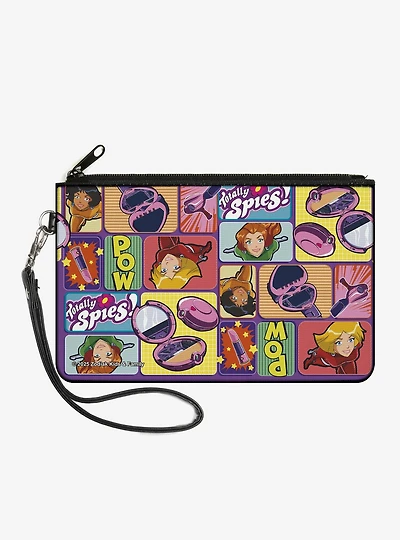 Totally Spies! Poses and Gadget Blocks Multi Zip Clutch Wallet