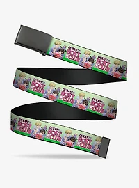 Ouran High School Host Club Haruhi and Friends Group Pose Logo Clamp Buckle Belt