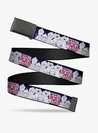 Ouran High School Host Club Character Doodle and Logo Violet Clamp Buckle Belt