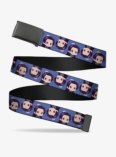 The Apothecary Diaries Chibi Jinshi Flip Pose Blue Clamp Buckle Belt