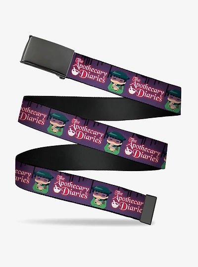 The Apothecary Diaries Chibi Maomao Pose and Logo Clamp Buckle Belt