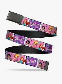 Totally Spies! Girls Group Pose and Title Blue Pink Clamp Buckle Belt