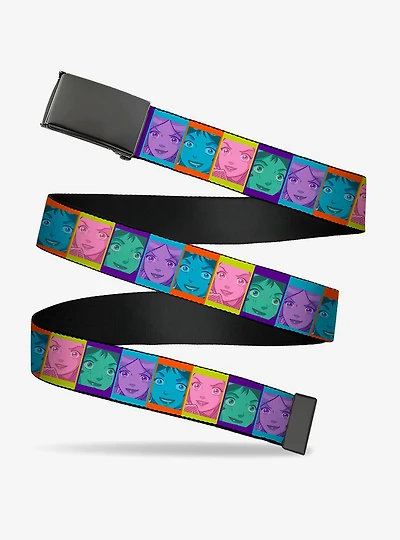Totally Spies! Character Face Blocks Multi Clamp Buckle Belt