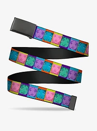 Totally Spies! Character Face Blocks Multi Clamp Buckle Belt