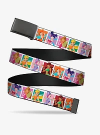 Winx Club Fairies Pose Blocks Multi Clamp Buckle Belt