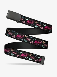Winx Club Title Butterflies Multi Clamp Buckle Belt