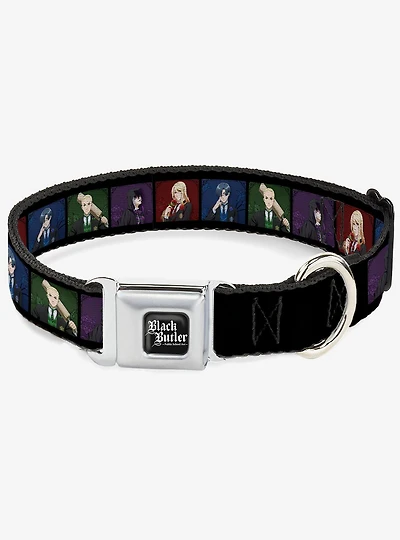 Black Butler House Head Pose Blocks Multi Seatbelt Buckle Dog Collar