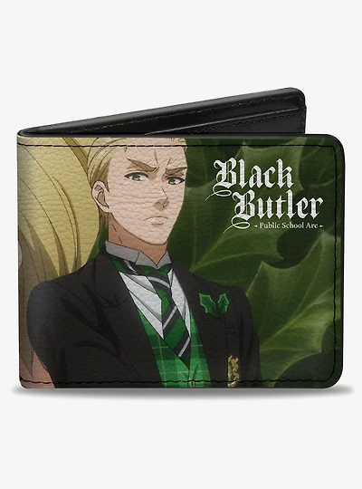 Black Butler Herman Greenhill Holly Face and Pose Bifold Wallet