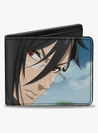 Black Butler Sebastian Michaelis Pose and Title Blues Bifold Wallet