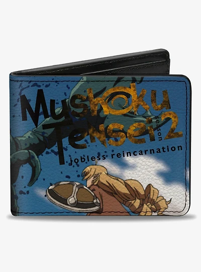 Mushoku Tensei Jobless Reincarnation Elinalise Dragonroad Scorpion Battle Scene Bifold Wallet