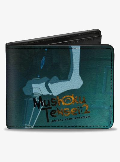 Mushoku Tensei Jobless Reincarnation Roxy Migurdia Staff Pose Blues Bifold Wallet