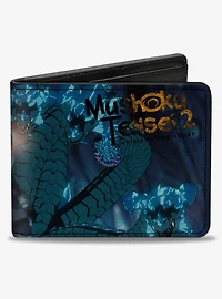 Mushoku Tensei Jobless Reincarnation Manatite Hydra Magic Crystal Scene Blues Bifold Wallet