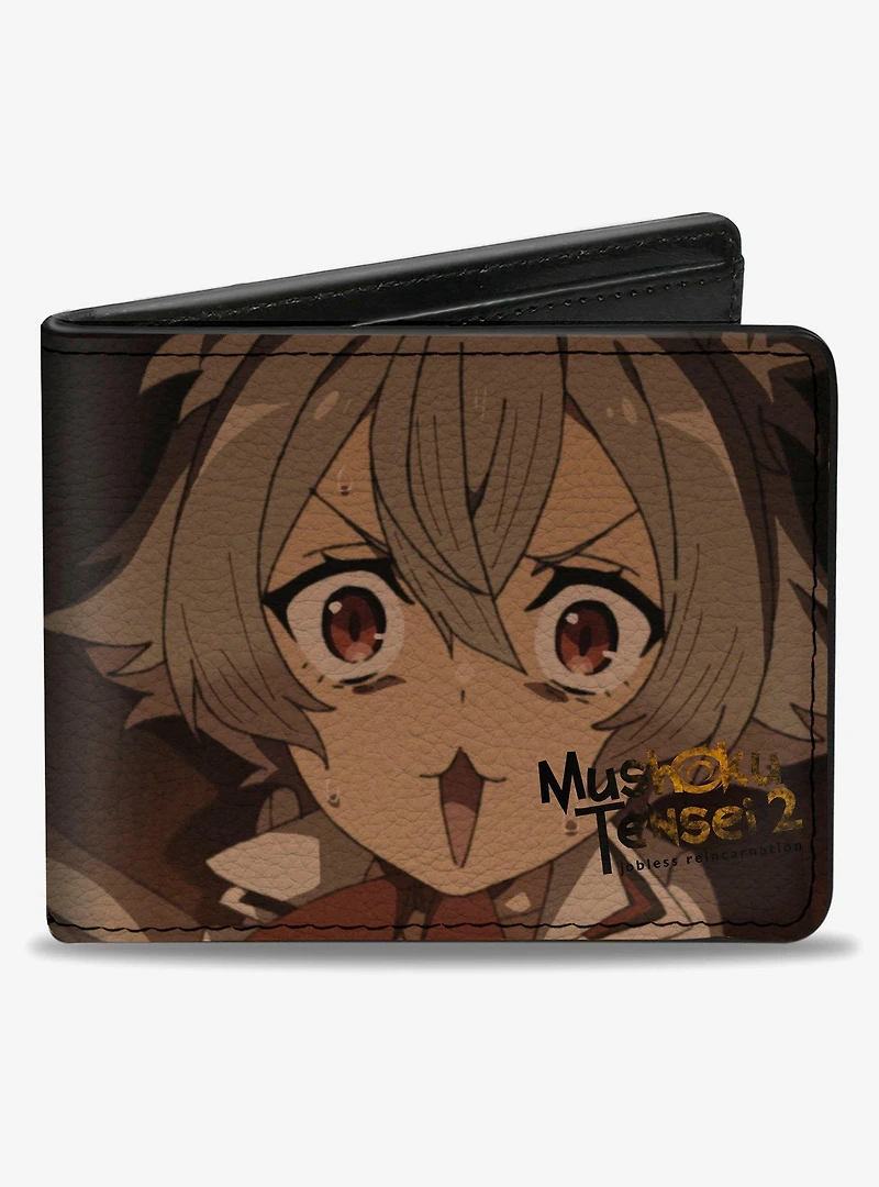 Mushoku Tensei Jobless Reincarnation Pursena Adollia and Linia Dedoldia Close Up Bifold Wallet
