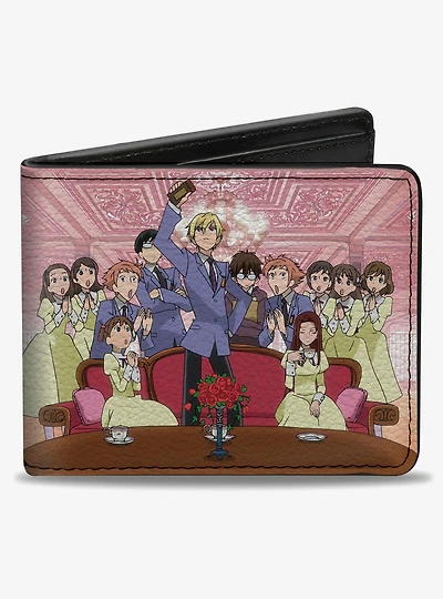 Ouran High School Host Club Tamaki Presentation Scene and Logo Bifold Wallet