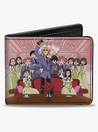 Ouran High School Host Club Tamaki Presentation Scene and Logo Bifold Wallet