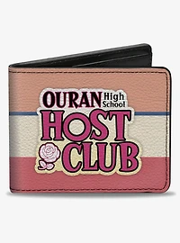Ouran High School Host Club Arabian Palace Group Pose and Logo Bifold Wallet