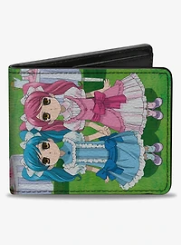 Ouran High School Host Club Little Girl Hitachiin Twins Pose and Logo Bifold Wallet