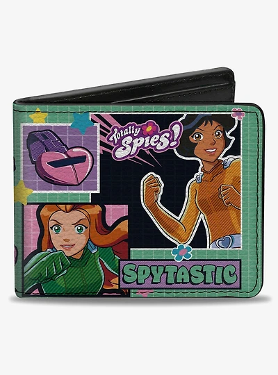 Totally Spies! Action Poses and Icons Blocks Bifold Wallet