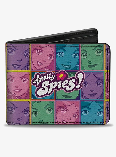 Totally Spies! Face Blocks and Title Multi Pastel Bifold Wallet