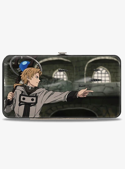 Mushoku Tensei Jobless Reincarnation Rudeus Greyrat and Fitz Duel Scene Hinged Wallet
