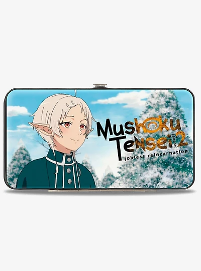 Mushoku Tensei Jobless Reincarnation Rudeus and Sylphiette Winter Scene and Logo Hinged Wallet