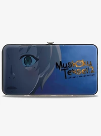 Mushoku Tensei Jobless Reincarnation Rudeus Greyrat and Fitz Close Up Faces Blues Hinged Wallet