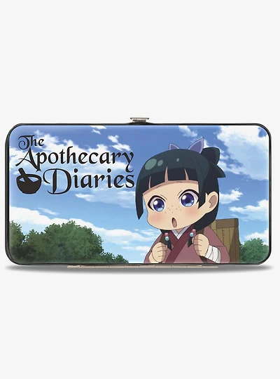 The Apothecary Diaries Chibi Maomao Poses and Logo Sky Blue Hinged Wallet
