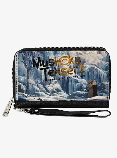 Mushoku Tensei Jobless Reincarnation Rudeus Greyrat and Sylphiette Winter Scene Zip Around Wallet