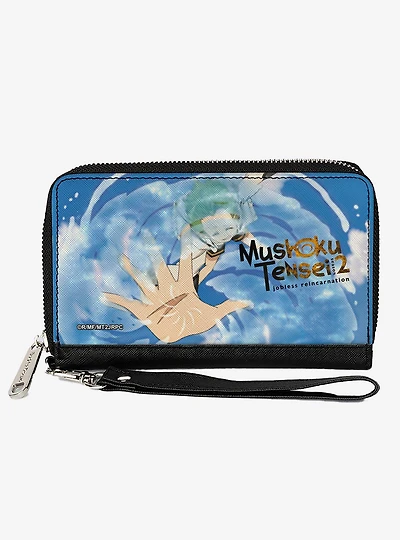 Mushoku Tensei Jobless Reincarnation Sylphiette Releasing Water Scene Blues Zip Around Wallet