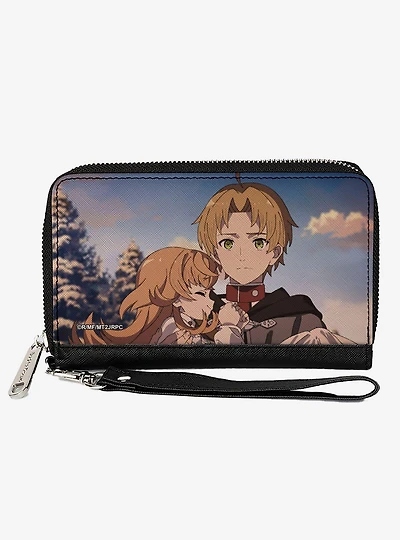 Mushoku Tensei Jobless Reincarnation Rudeus Greyrat Carrying Juliette Scene Zip Around Wallet