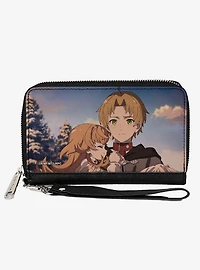 Mushoku Tensei Jobless Reincarnation Rudeus Greyrat Carrying Juliette Scene Zip Around Wallet