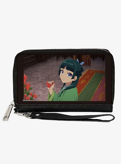 The Apothecary Diaries Maomao Holding Flower Scene Zip Around Wallet