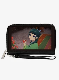 The Apothecary Diaries Maomao Holding Flower Scene Zip Around Wallet