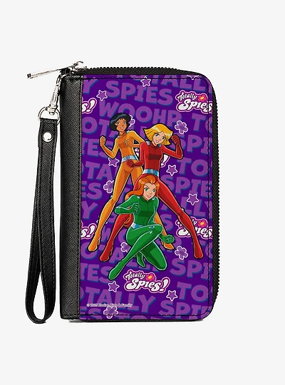 Totally Spies! Group Pose and Text Zip Around Wallet