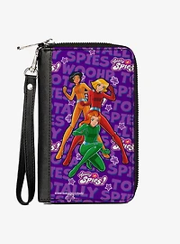 Totally Spies! Group Pose and Text Zip Around Wallet