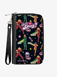 Totally Spies! Names Poses and Gadgets Collage Multi Zip Around Wallet