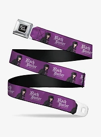 Black Butler Violet Gregory Pose and Title Youth Seatbelt Buckle Belt