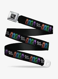 Black Butler House Heads Silhouettes and Logo Multi Youth Seatbelt Buckle Belt