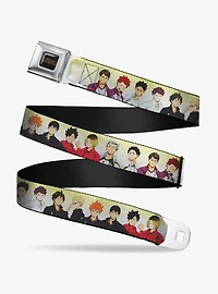 Haikyu!! Six Volleyball Team Player Pairs Line Up Youth Seatbelt Buckle Belt