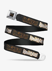 Haikyu!! Titles Black Youth Seatbelt Buckle Belt