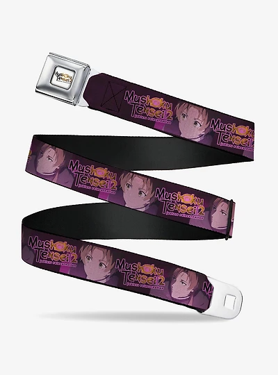 Mushoku Tensei Jobless Reincarnation Rudeus and Paul Pose and Title Youth Seatbelt Buckle Belt