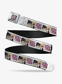 Ouran High School Host Club Kyoya Haruhi and Antoinette Pose White Youth Seatbelt Buckle Belt
