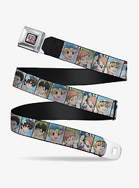 Ouran High School Host Club Seven Character Beach Day Pose Blocks Youth Seatbelt Buckle Belt